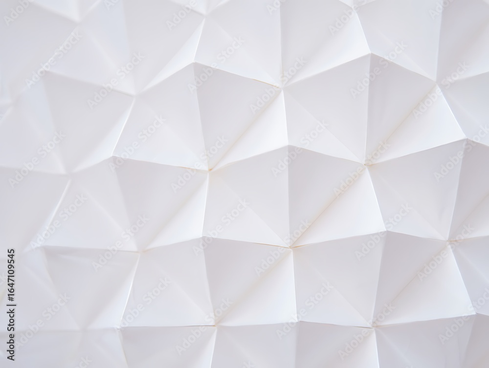 Fototapeta premium Intricate Geometric Folded Paper Surface Texture Abstract Design and Visual Art