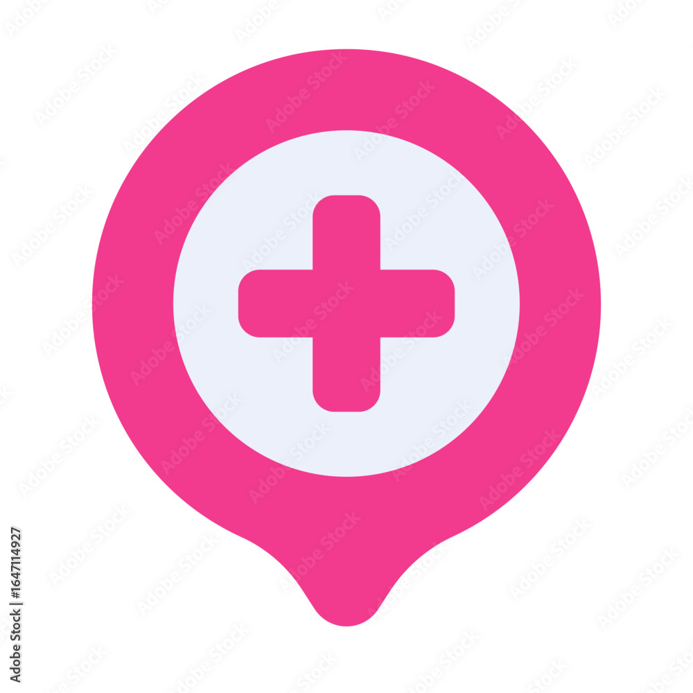 Fototapeta premium hospital location icon