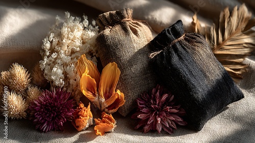 Rustic bamboo charcoal home air freshener bags high resolution picture