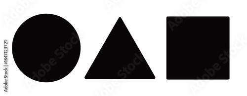 丸、三角、四角の図形