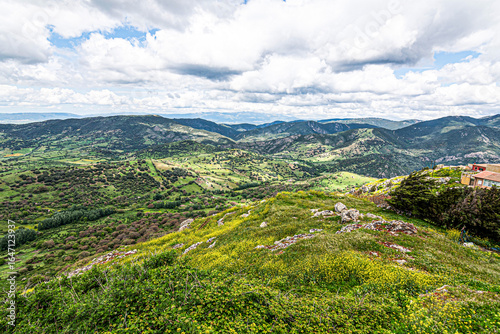 Vista panoramica da Pattada, Sassari Sardegna