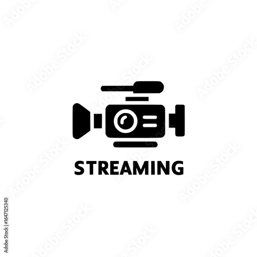 Streaming Text with Video Camera Graphic for Online Video Platform and Content Creation