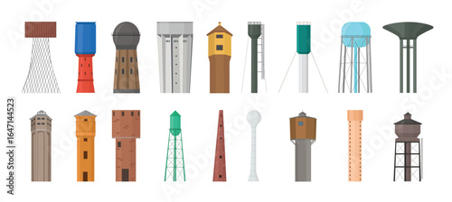 Set of Water Towers