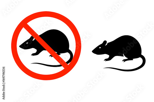 No Rats Sign – Rodent Control and Infestation Prevention Concept