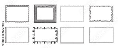 certificate borders vector
