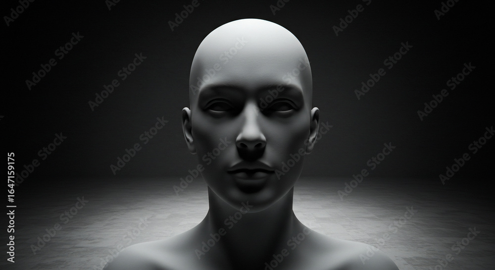 Grayscale portrait human figure dramatic lighting Grayscale portrait human figure dramatic lighting