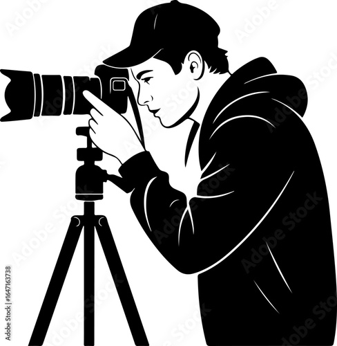Photographer Silhouette Vector