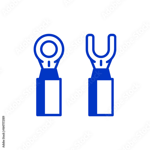 Terminal crimp connector icon