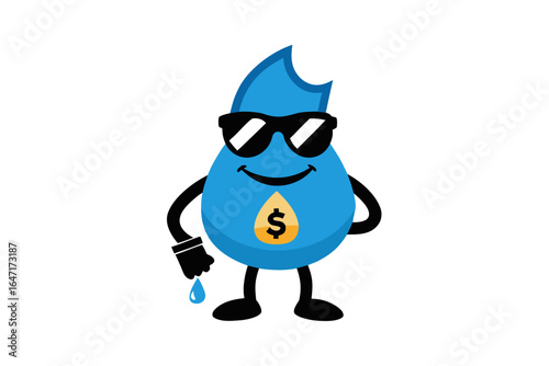 A funny blue bird 3D cartoon character wearing a wizard hat, perfect for a fun business or magic show illustration