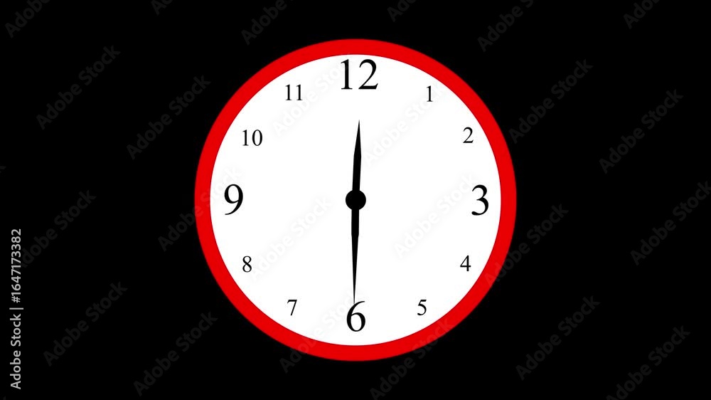 12-hour loop video animation of an analog clock with moving arrows in the background.Shooting of hours. Time lapse. Alpha channel included. 12-hour loop video animation of an analog clock with moving arrows in the background.Shooting of hours. Time lapse. Alpha channel included.