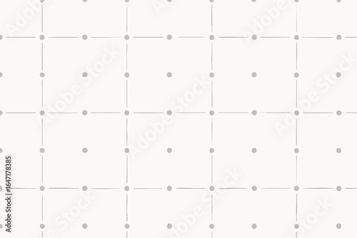 A minimalist and clean geometric pattern featuring a subtle grid of light gray dots connected by thin lines on a soft, muted background, perfect for modern design.