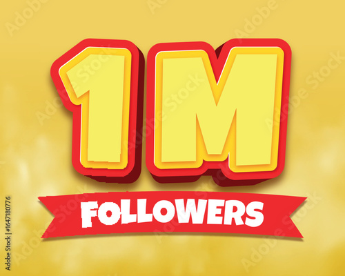1 Million Followers Celebration Banner