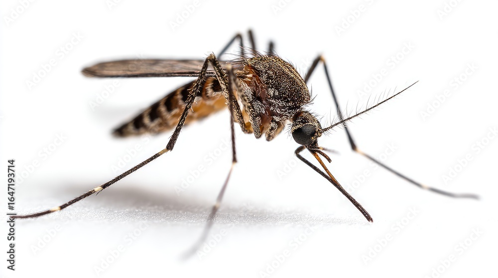 Fototapeta premium Mosquito insect close up pest control disease vector bite