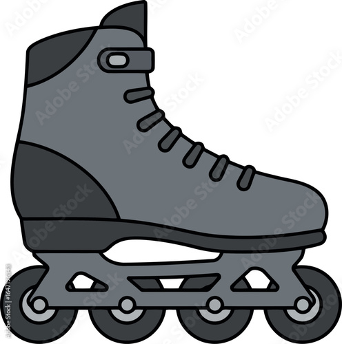 Inline skates rollerblade vector style