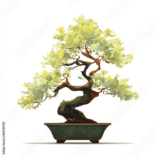 vector bonsai tree