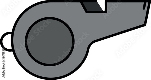 Sports referee whistle icon