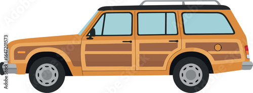 Vintage woodie station wagon car