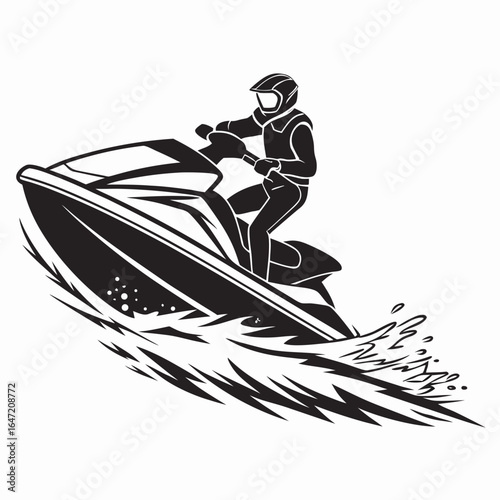 vector illustration of a boat