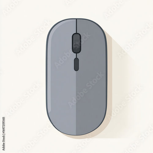 flat vector computer mouse