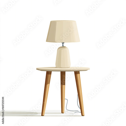 vector side table with lamp