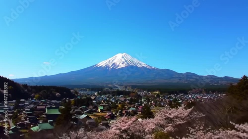 Mount Fuji with Cherry Blossoms