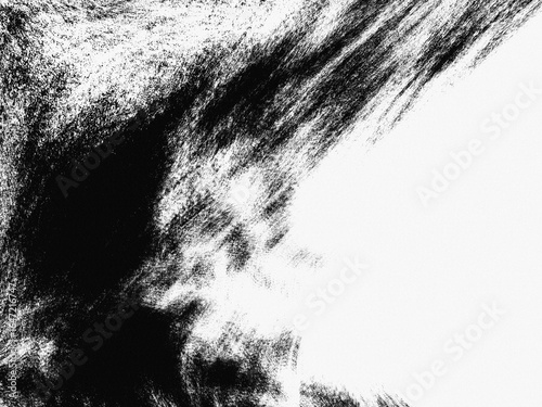 Abstract grunge black and white texture art with dynamic brush stroke patterns