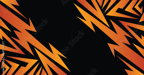 Abstract background bold jagged lines and a clean copy space area for text or branding. Ideal for banners, posters, presentations