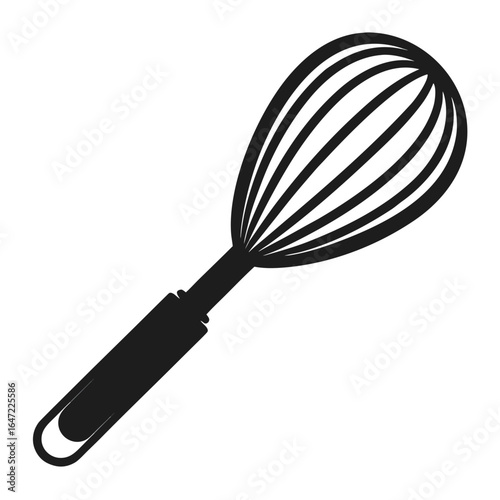 kitchen whisk isolated on white