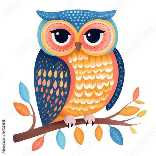 Cute animal character illustration for children book of stories, fairy tale drawing for kids, cartoon style, fashion print for children clothes, animal picture for nursery room decoration