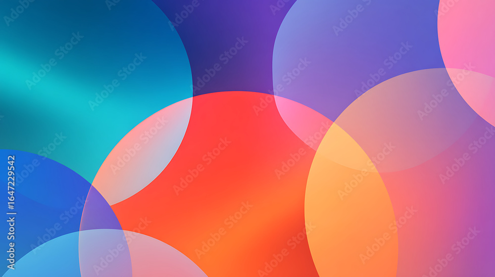 Vibrant abstract background with colorful overlapping translucent circles Vibrant abstract background with colorful overlapping translucent circles