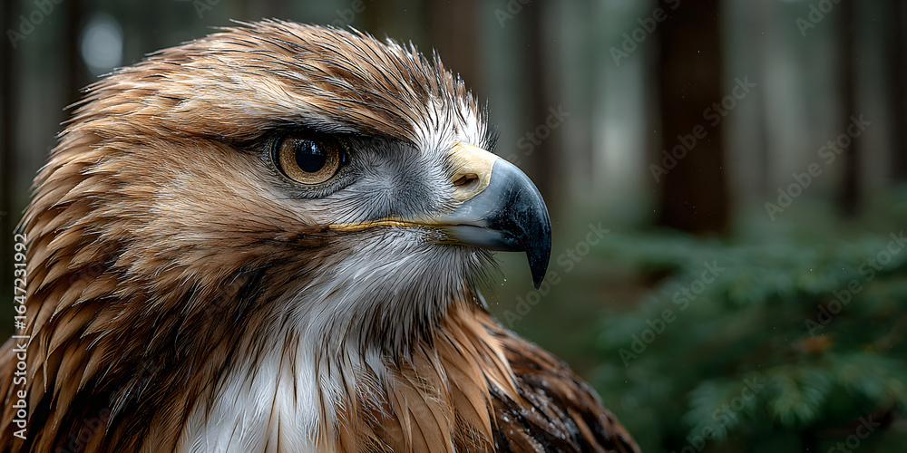 Fototapeta premium red tailed hawk eagle