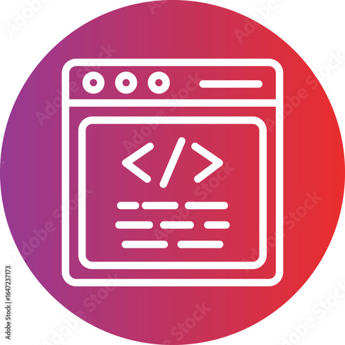 Programming Language vector icon style