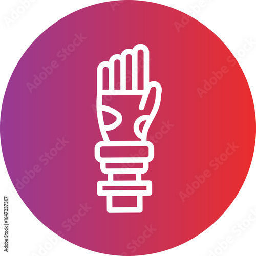 Bionic Limb vector icon style