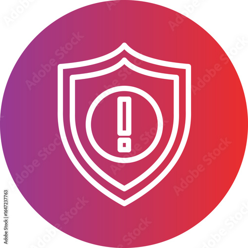 Intrusion Detection Vector Icon Style  