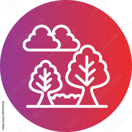 Rainforest vector style icon