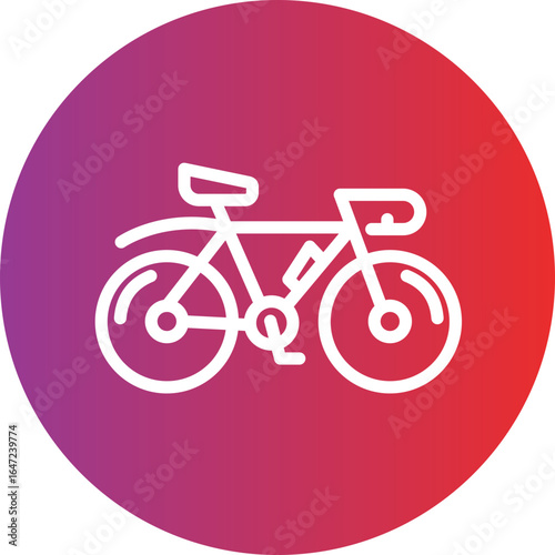 Cycling Vector Style Icon