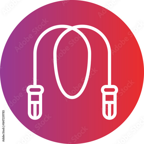 Jump Rope Vector Style Icon