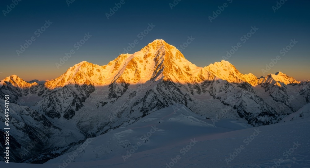 Obraz premium Close-up of icy glacier on Gasherbrum III