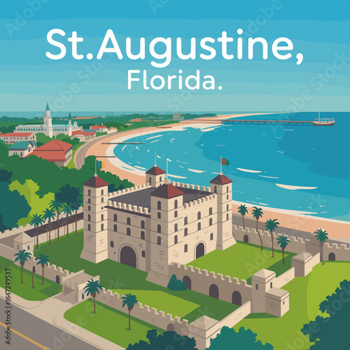 St. Augustine Florida Castillo de San Marcos Poster
