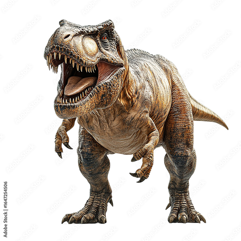 Naklejka premium Roaring Tyrannosaurus Rex Dinosaur