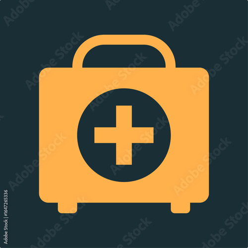 Medical kit practical important vector Illustration design glorious colorful background