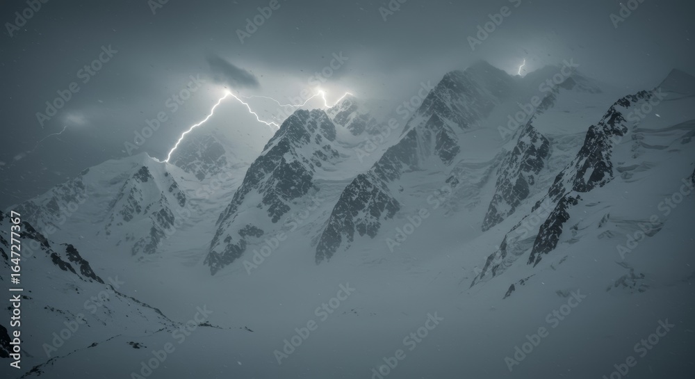 Snowstorm over Gasherbrum IV Snowstorm over Gasherbrum IV