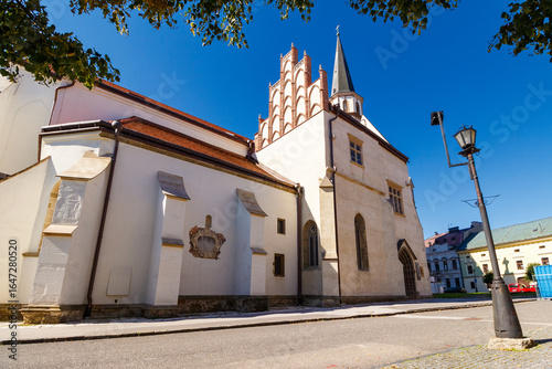 Canvas Print levoca, slovakia - 28 aug, 2016: church architecture of slovakia in summer