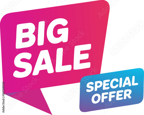 Bright Yellow Background with Big Sale, Special Offer and 50% Off Promotions