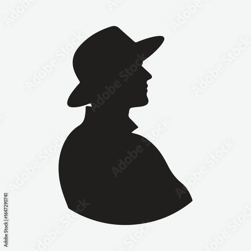 silhouette of a professional cricket player. cricketer icon