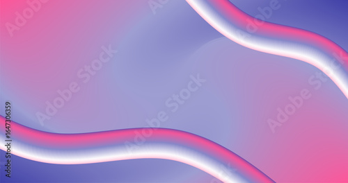 abstract background with Fluid Curve lines in pink and purple Gradient