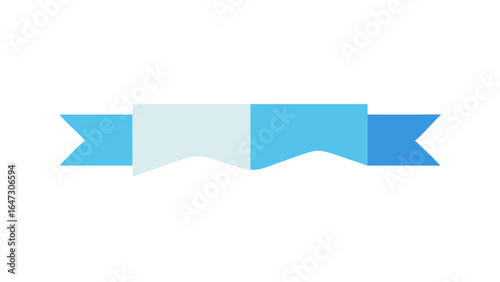 Light blue ribbon, a symbol of achievement or recognition.
