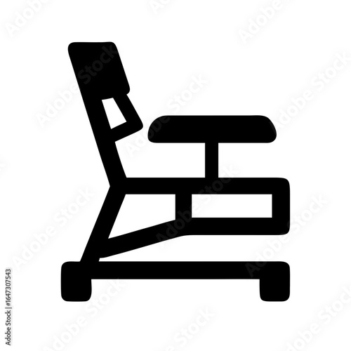Modern adjustable chair, functional design.
