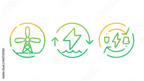Renewable energy sources, sustainable power, and energy efficiency.
