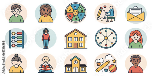 Mental Health and Wellness Icon Collection with Self-Care, Therapy, Mindfulness, and Support Symbols